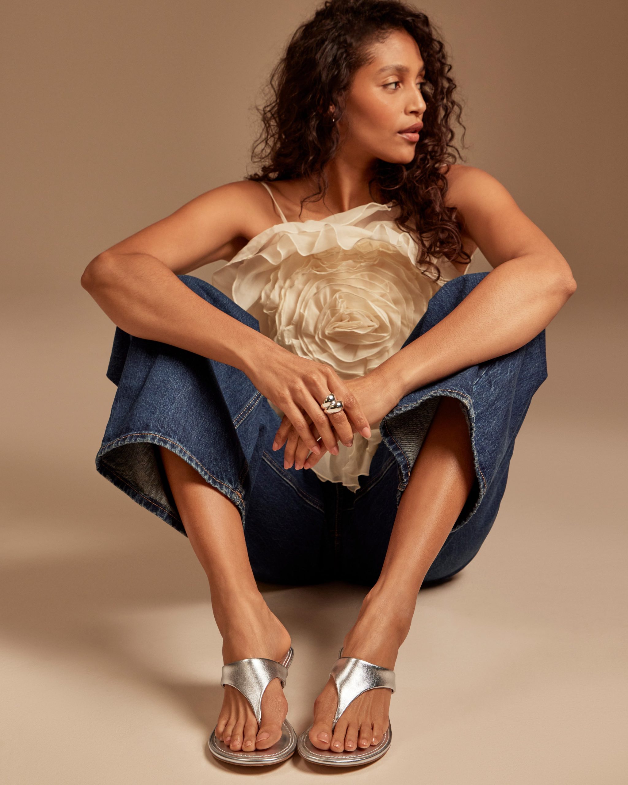 Lina Kitten Heel Sandal - Image 2