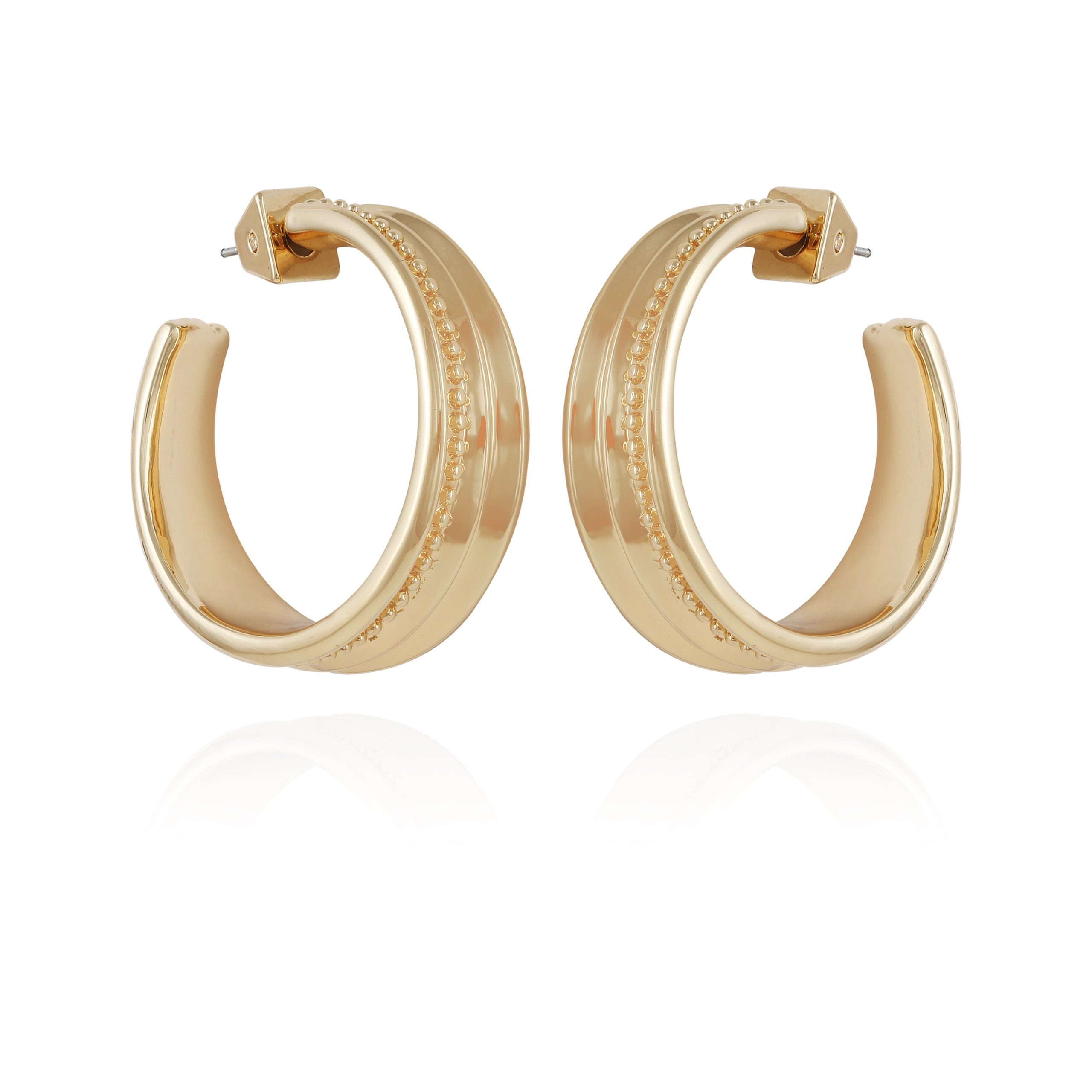 Chunky Open Hoop Earrings