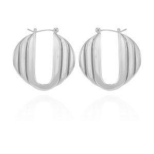 Stacked Link Hoop Earrings
