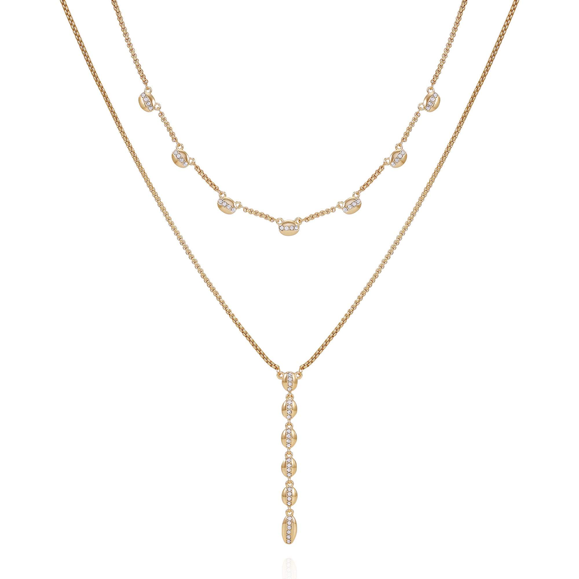 Crystal Layered Necklace