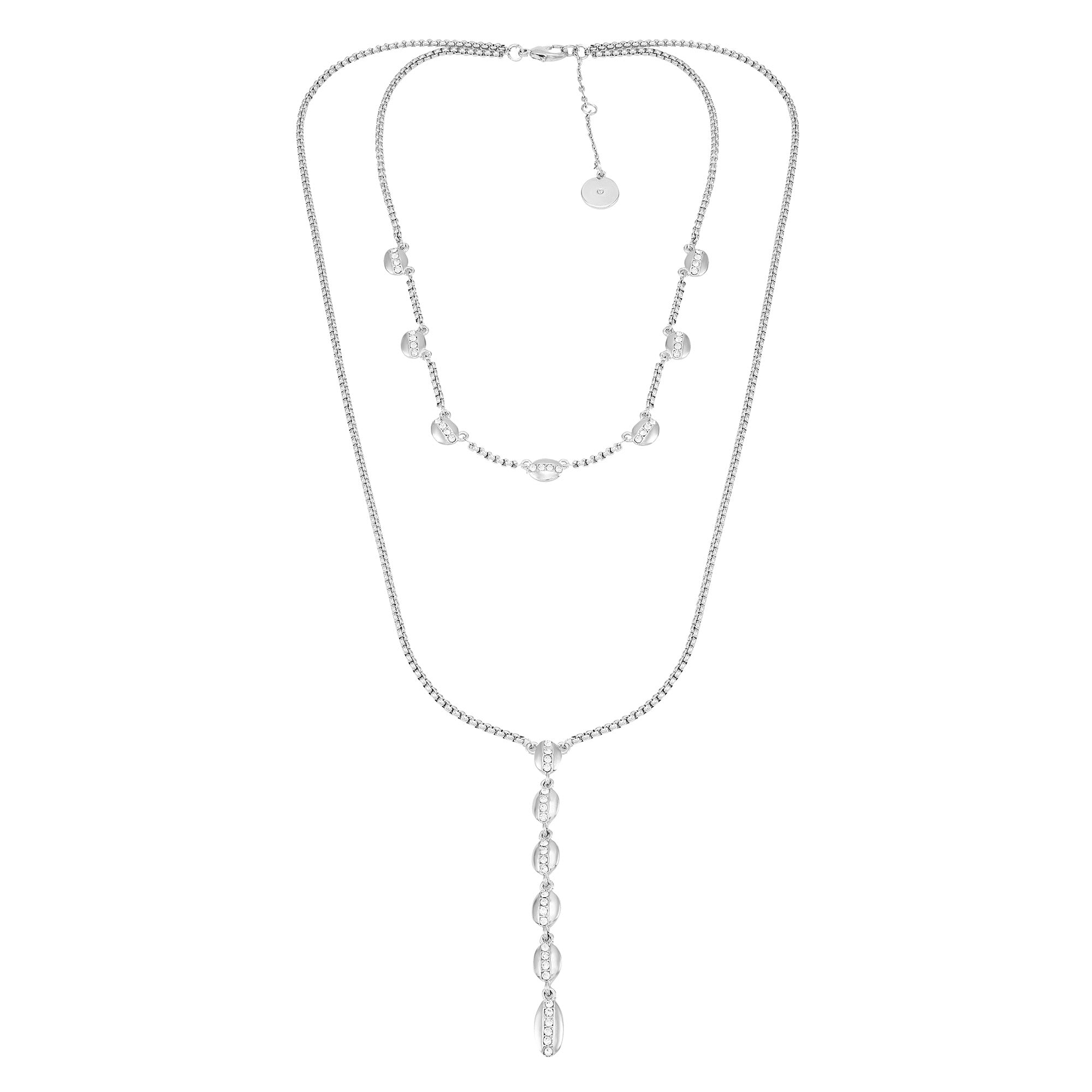 Crystal Layered Necklace - Image 3