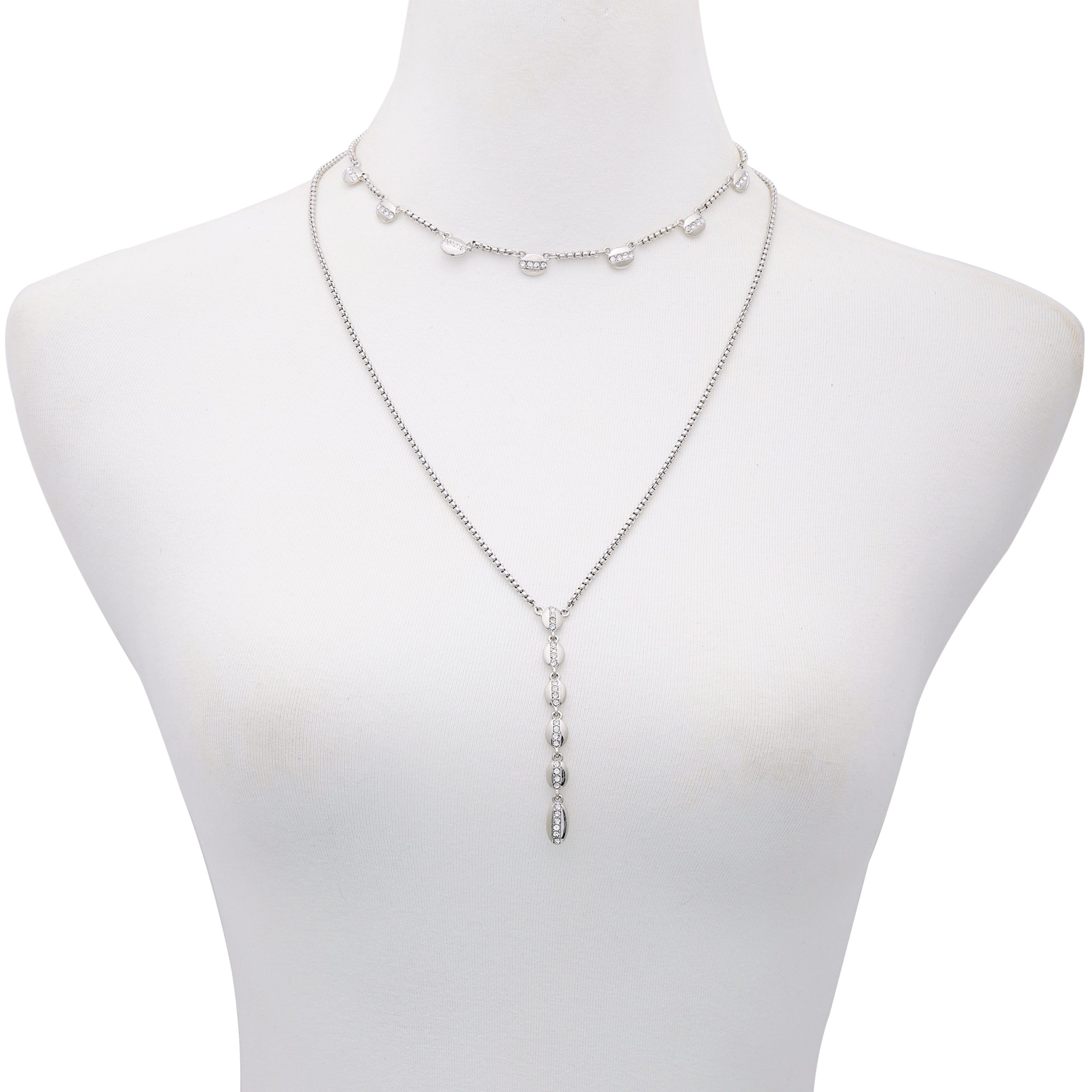 Crystal Layered Necklace - Image 2