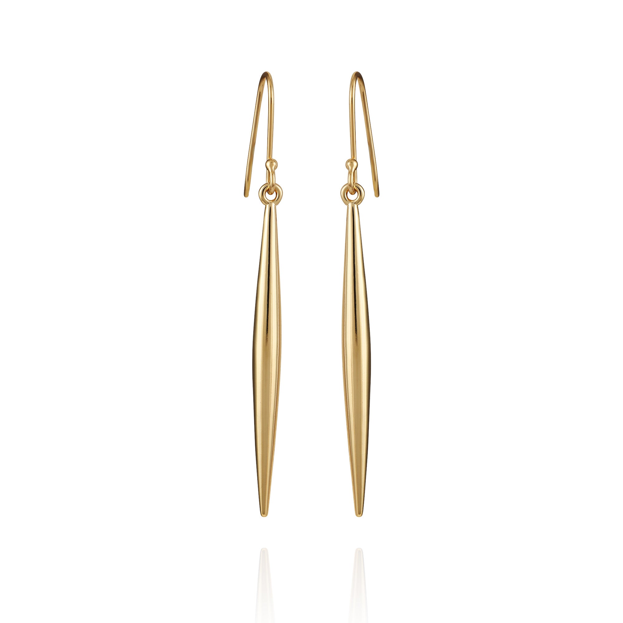 Linear Spear Drop Earrings