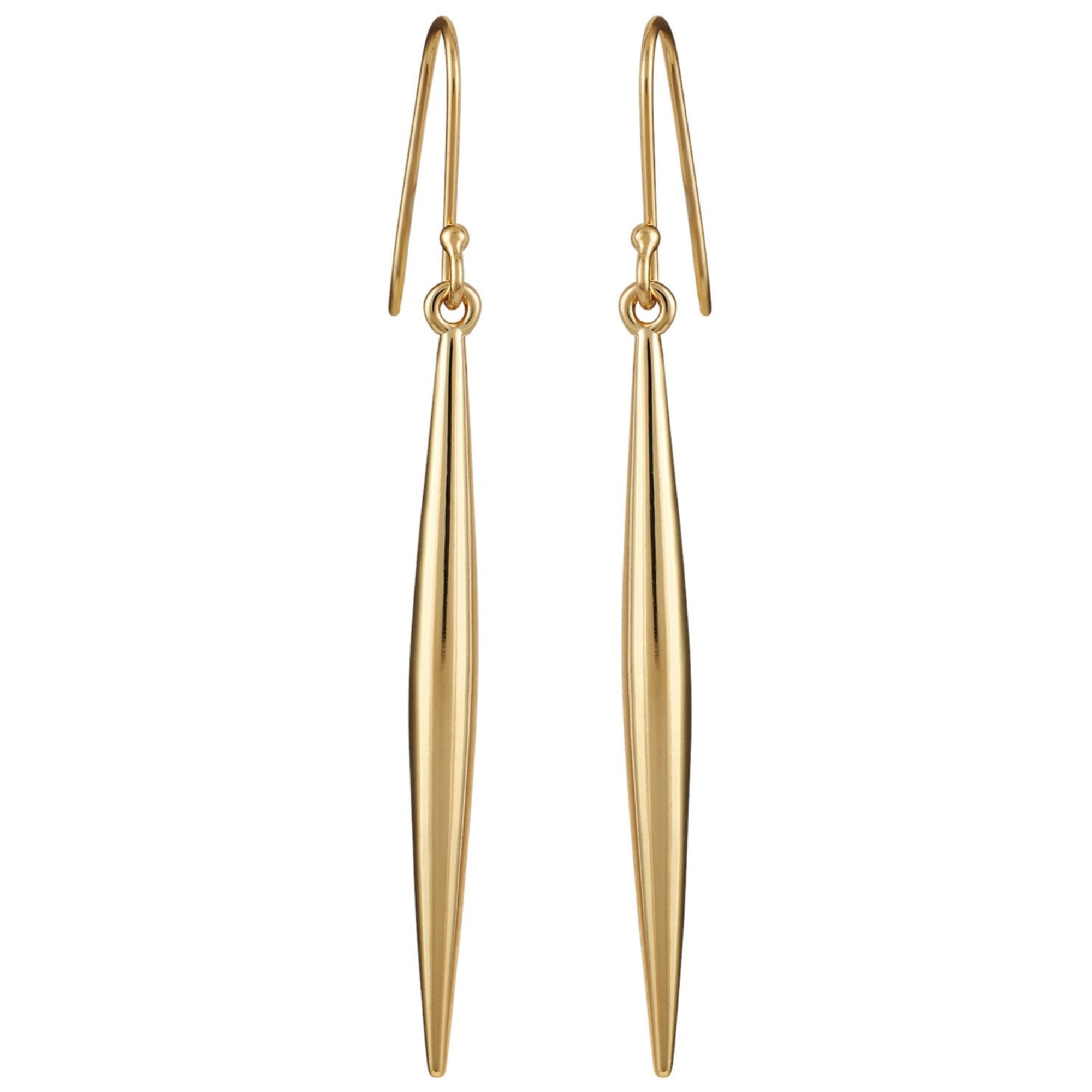 Linear Spear Drop Earrings - Image 2