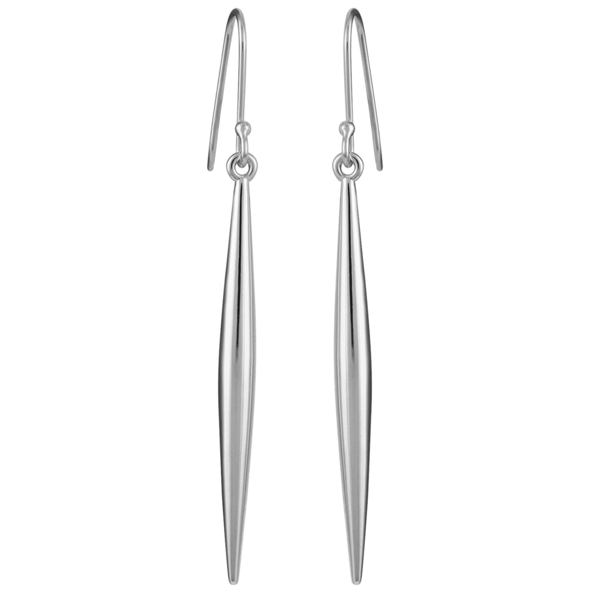 Linear Spear Drop Earrings - Image 2