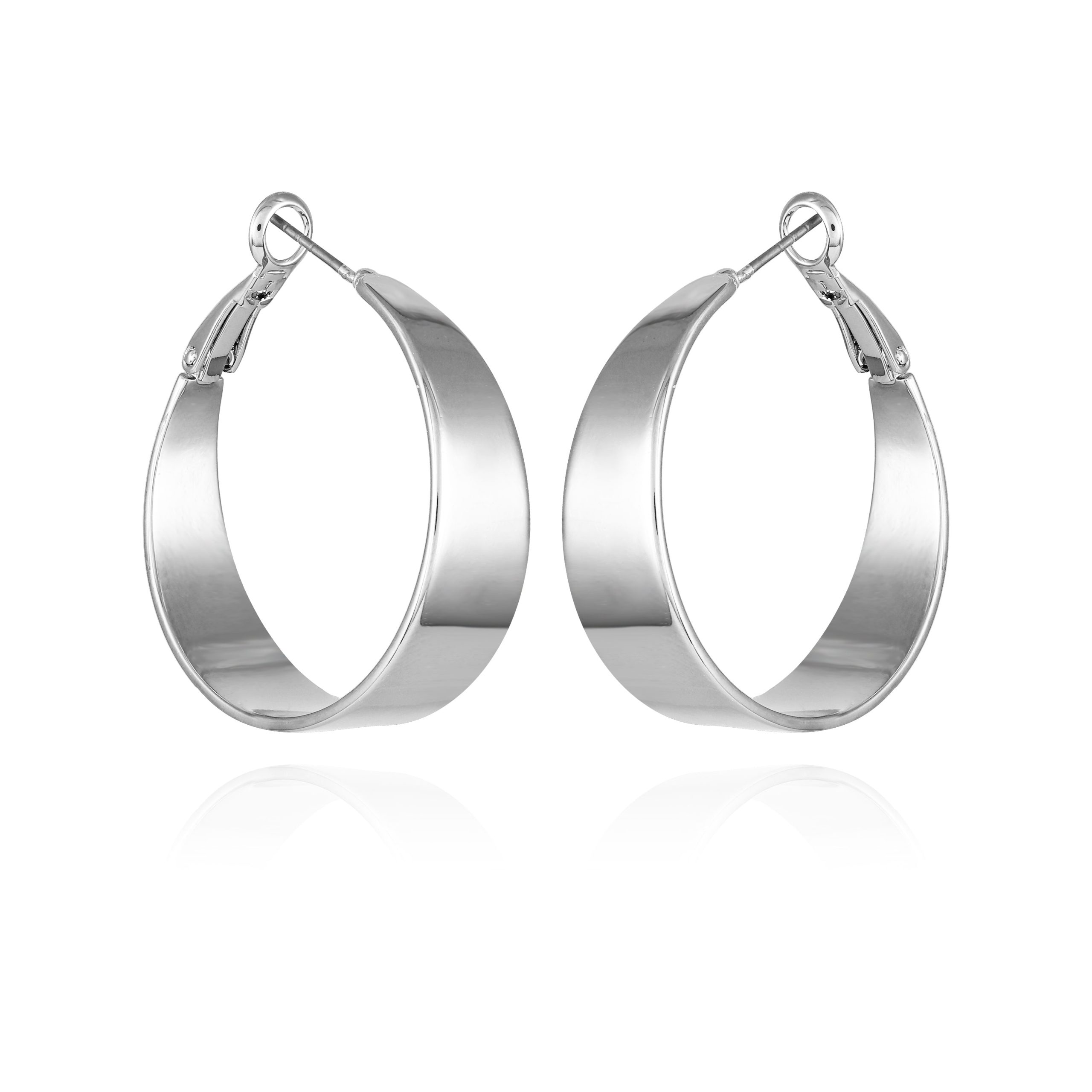 Band Thick Hoop Earrings