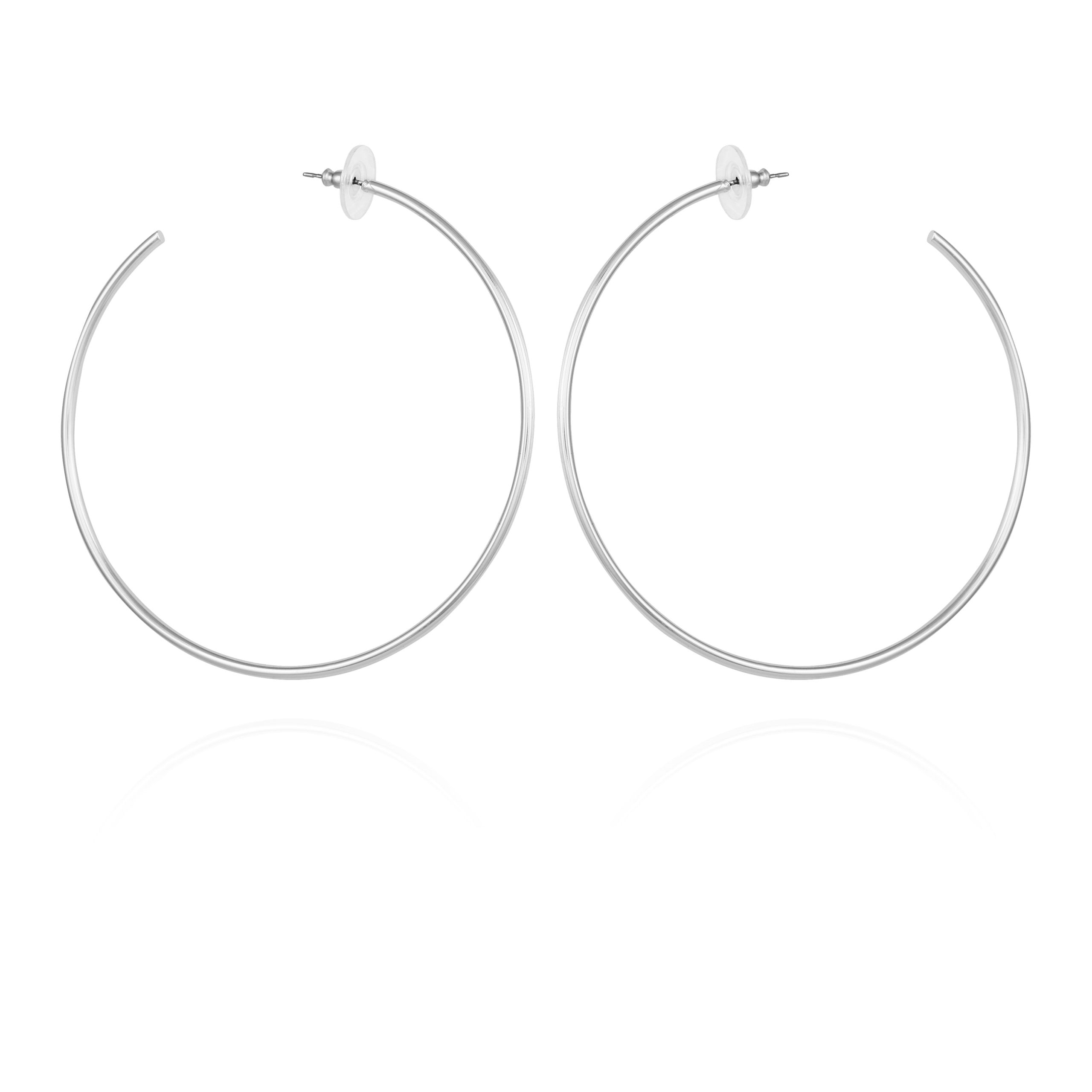 Large Open Hoop Earrings