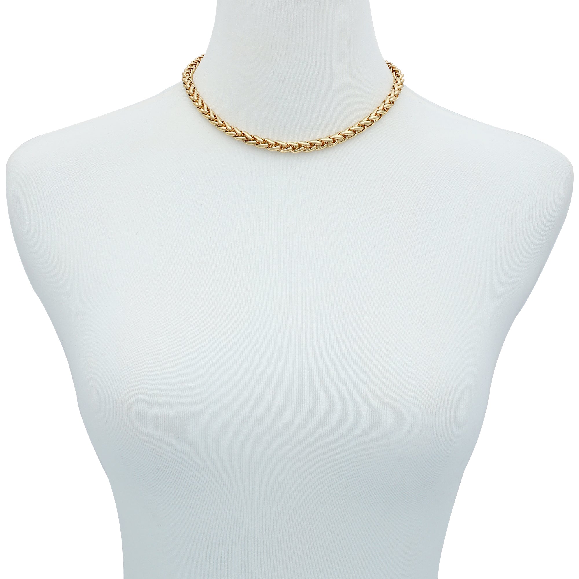 Goldtone Cable Chain Necklace - Image 2